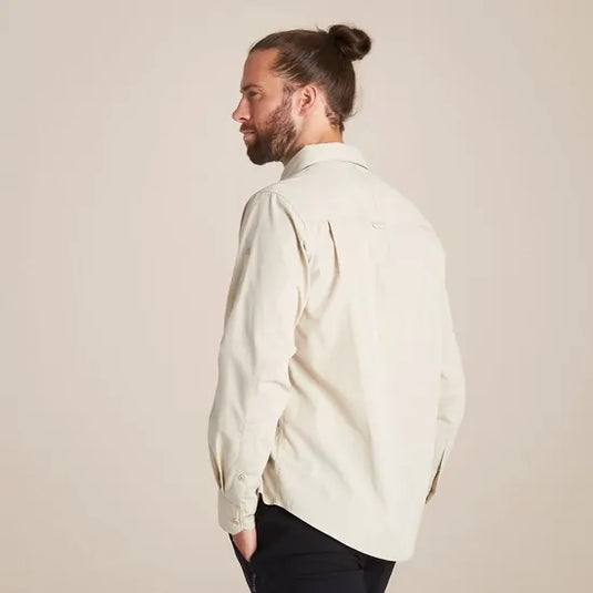 Craghoppers Kiwi Long Sleeve Outdoor Shirt in Oatmeal-4