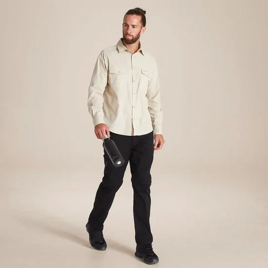 Craghoppers Kiwi Long Sleeve Outdoor Shirt – Oatmeal