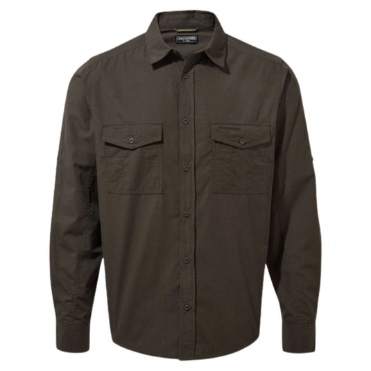 Craghoppers Kiwi Long Sleeve Outdoor Shirt in Woodland Green-1