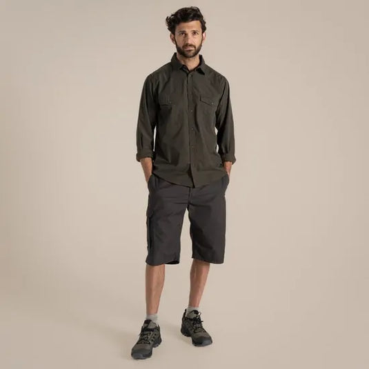 Craghoppers Kiwi Long Sleeve Outdoor Shirt – Woodland Green
