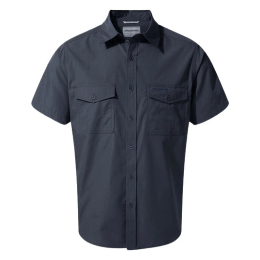Craghoppers Kiwi Short Sleeve Outdoor Shirt in Ombre Blue-1