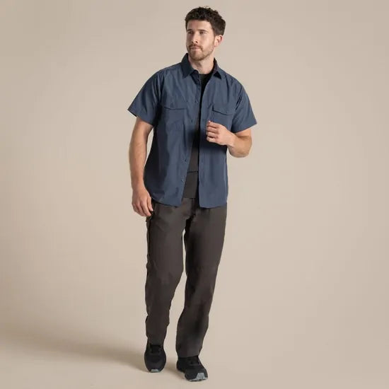 Load image into Gallery viewer, Craghoppers Kiwi Short Sleeve Outdoor Shirt – Ombre Blue
