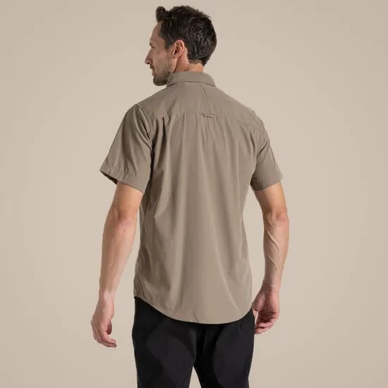 Load image into Gallery viewer, Craghoppers Kiwi Short Sleeve Outdoor Shirt in Pebble-4

