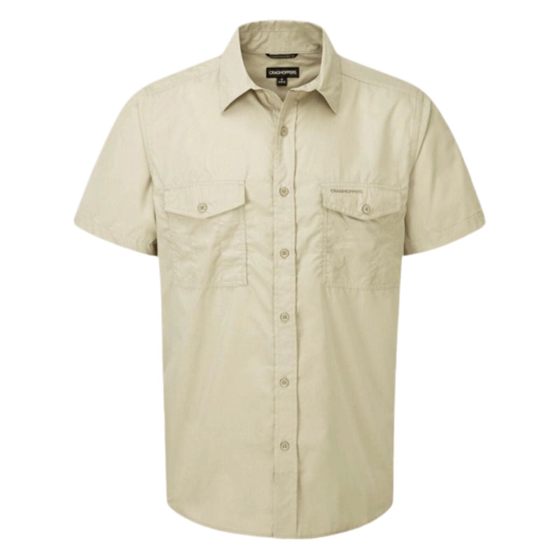 Load image into Gallery viewer, Craghoppers Kiwi Short Sleeve Outdoor Shirt in Oatmeal-1
