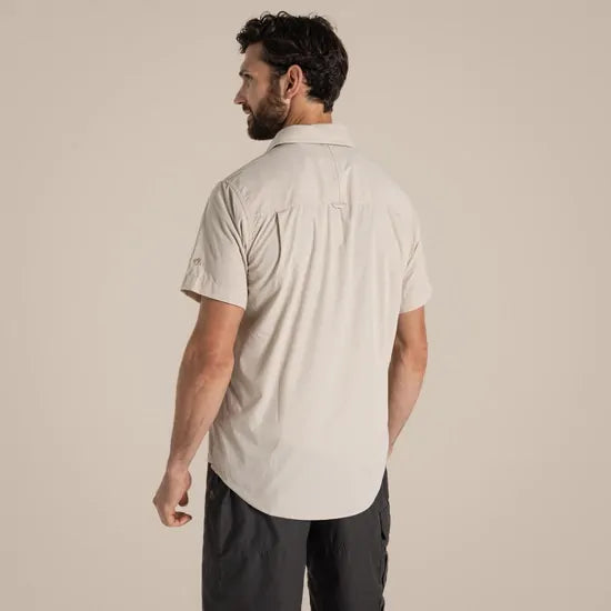 Load image into Gallery viewer, Craghoppers Kiwi Short Sleeve Outdoor Shirt in Oatmeal-4
