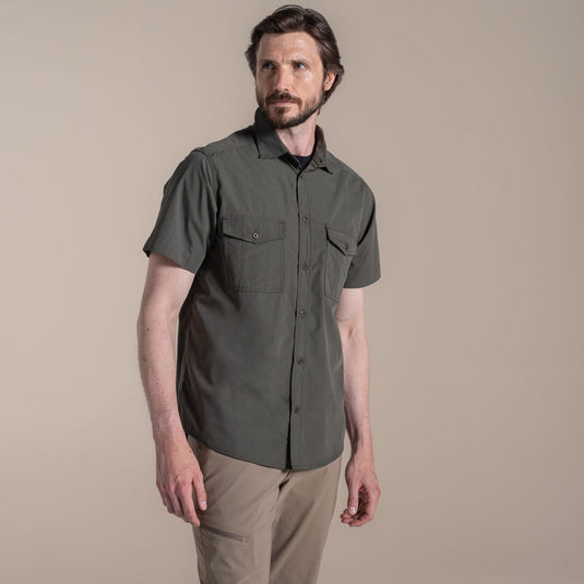 Craghoppers Kiwi II Short Sleeve UPF50+ Hiking Shirt in Cedar-3