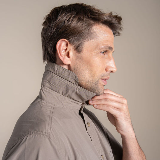 Craghoppers Kiwi II Short Sleeve Hiking Shirt – UPF50+ | Pebble