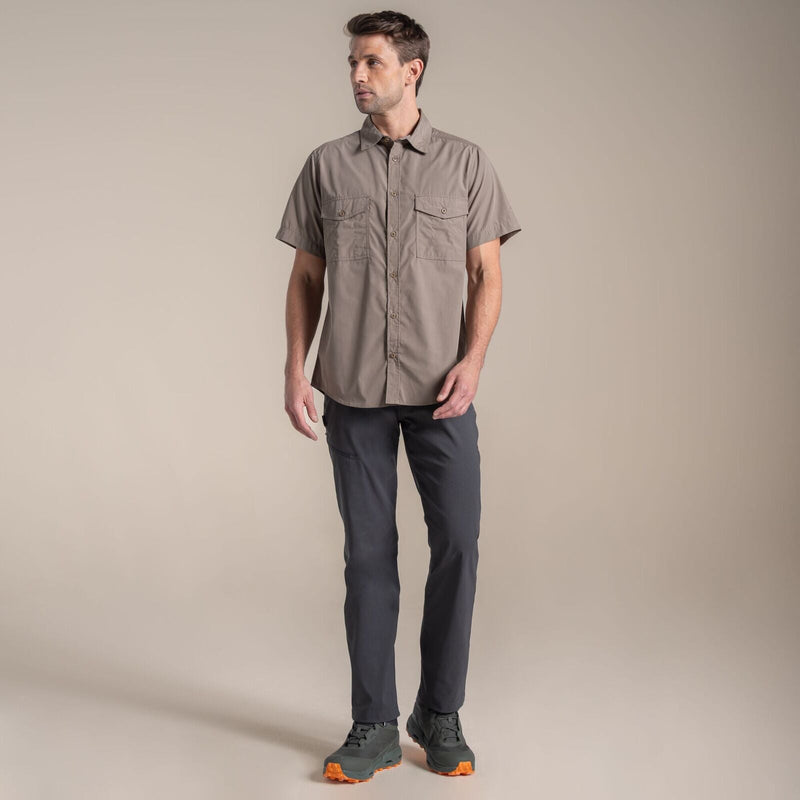 Load image into Gallery viewer, Craghoppers Kiwi II Short Sleeve Hiking Shirt – UPF50+ | Pebble
