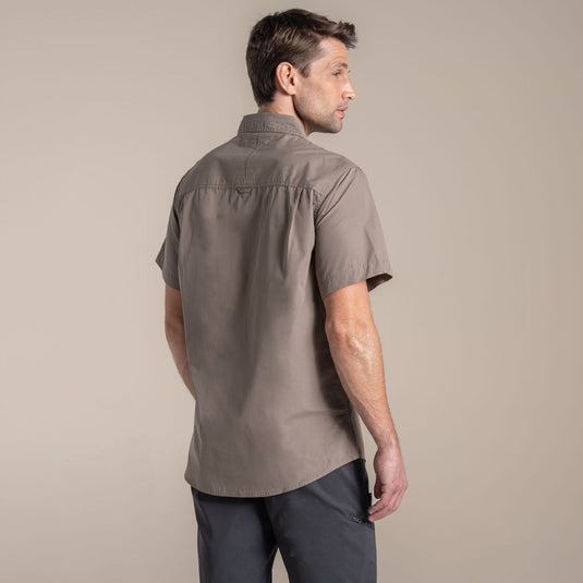 Craghoppers Kiwi II Short Sleeve UPF50+ Hiking Shirt in Pebble-4