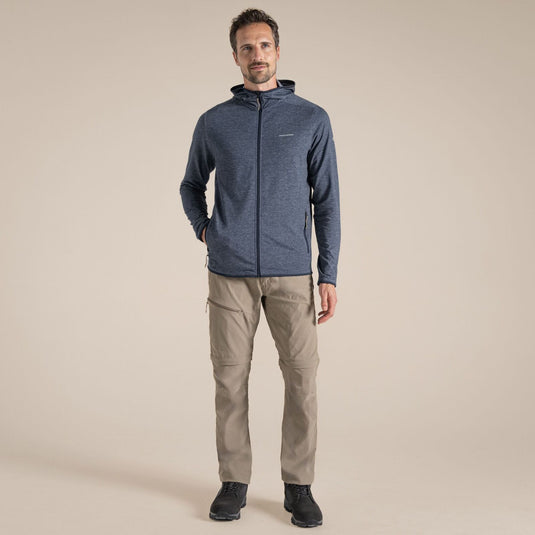 Craghoppers NosiLife Deft Hooded Travel Jacket – Insect Repellent | Blue Navy Marl