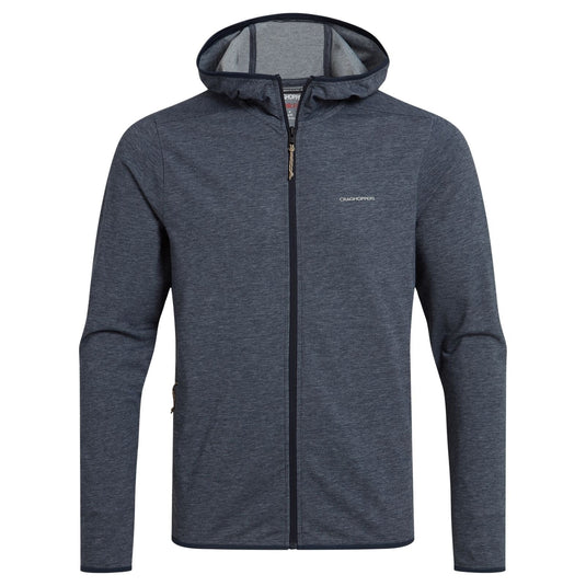 Craghoppers NosiLife Deft Hooded Travel Jacket in Blue Navy Marl-1