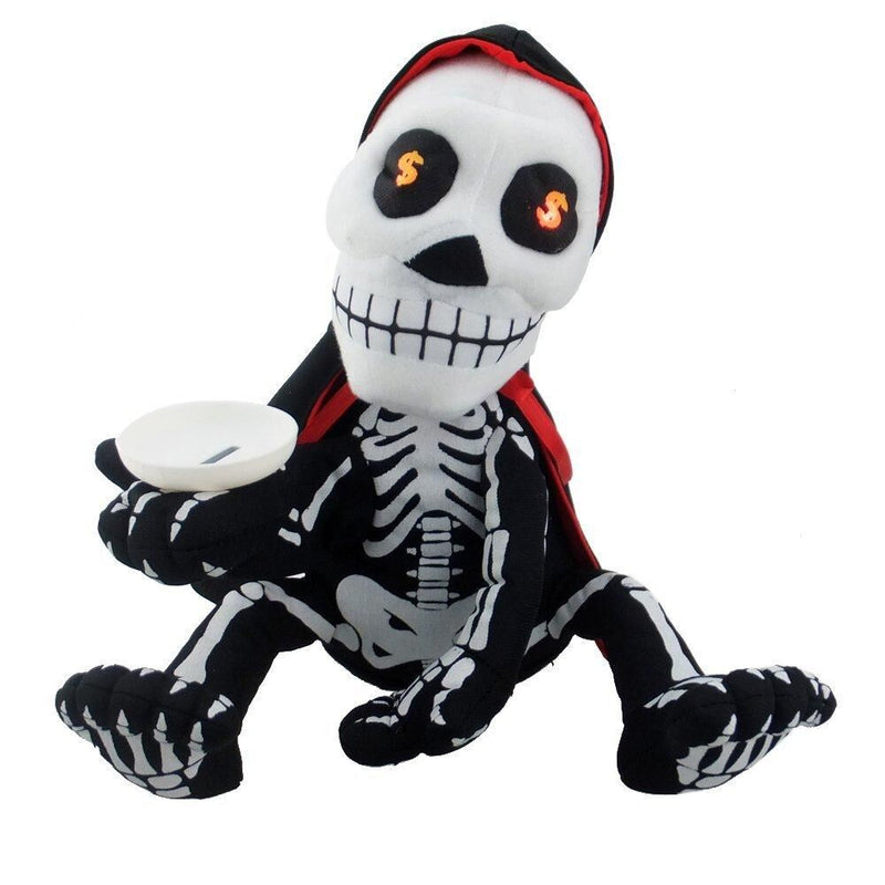 Load image into Gallery viewer, Halloween Skeleton Piggy Bank Coin Box Money Saving Plush Toy w/ Music &amp; Dancing-4
