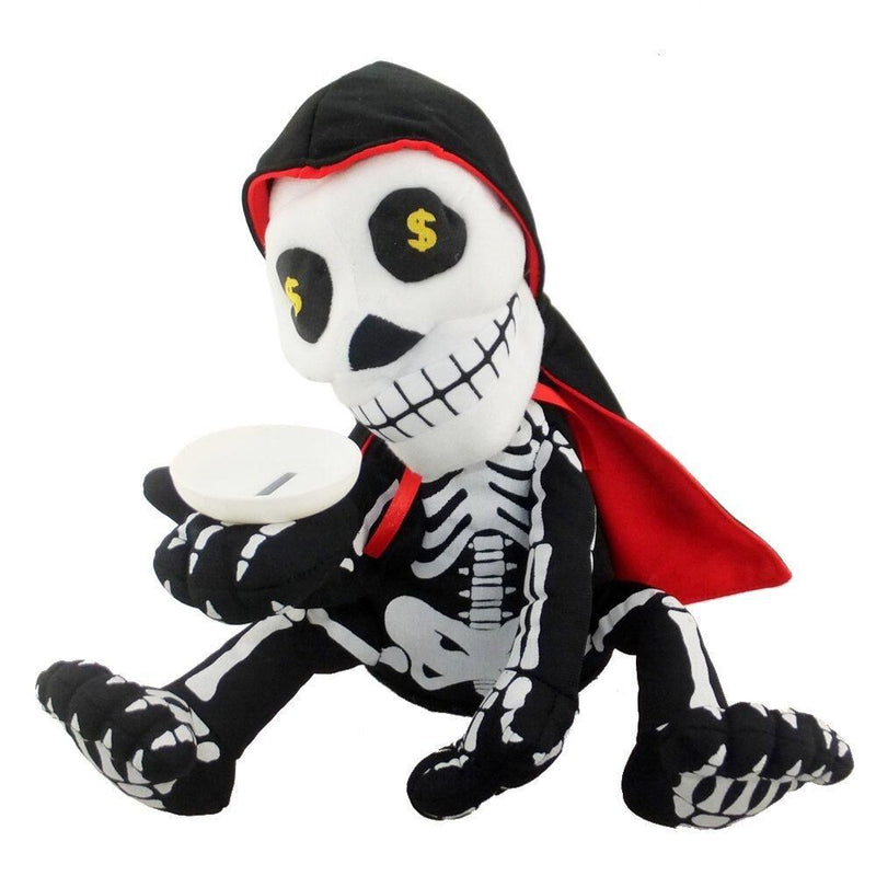 Load image into Gallery viewer, Halloween Skeleton Piggy Bank Coin Box Money Saving Plush Toy w/ Music &amp; Dancing-1
