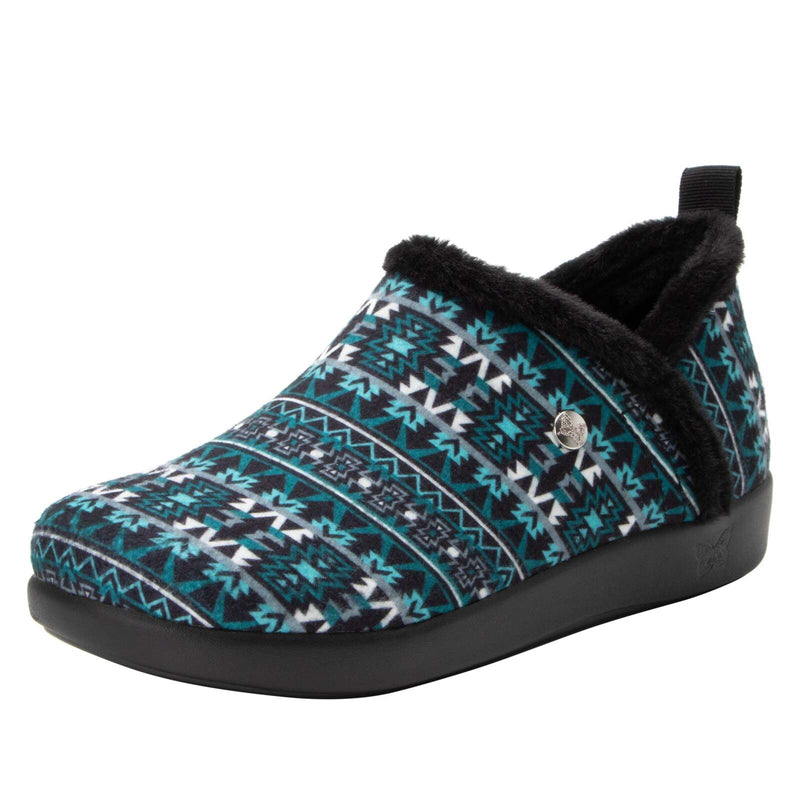 Load image into Gallery viewer, Alegria Cozee Santa Fe Slippers Shoes Warm Cozy - Teal-0
