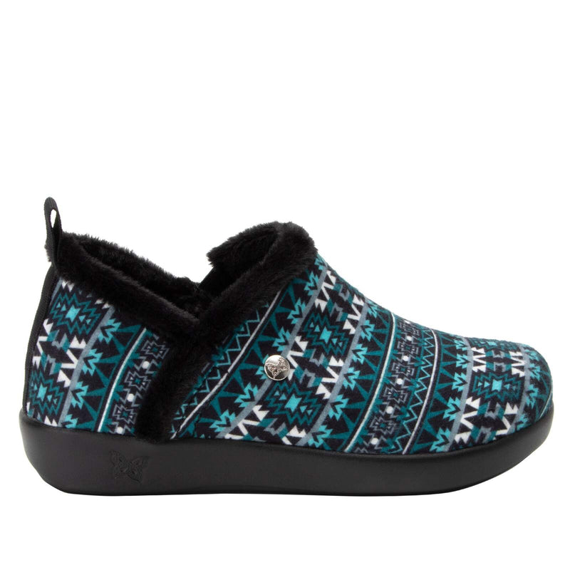 Load image into Gallery viewer, Alegria Cozee Santa Fe Slippers Shoes Warm Cozy - Teal-4
