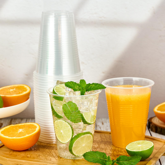 640x 16oz (480ml) Premium Plastic Clear Cups Extra Strong PET BPA Free-3