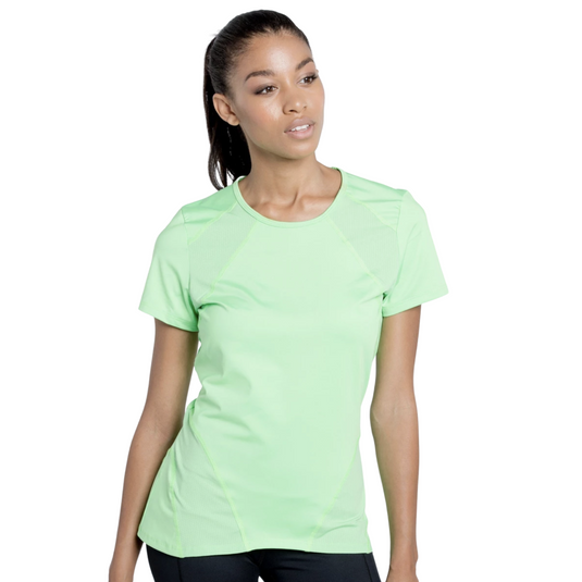 EleVen Womens By Venus Williams Short Sleeve Sport Tennis T-Shirt Top - Green-1
