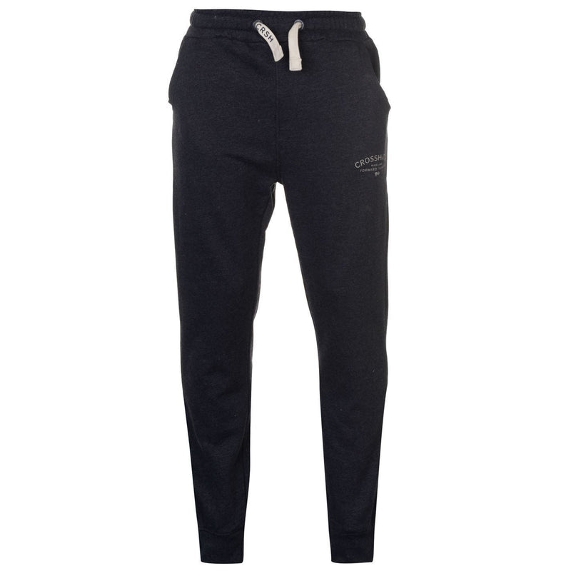 Load image into Gallery viewer, CROSSHATCH Leeroy Skinny Track Pants Slim Trousers Cotton Gym Trackies Joggers - Night Sky-9
