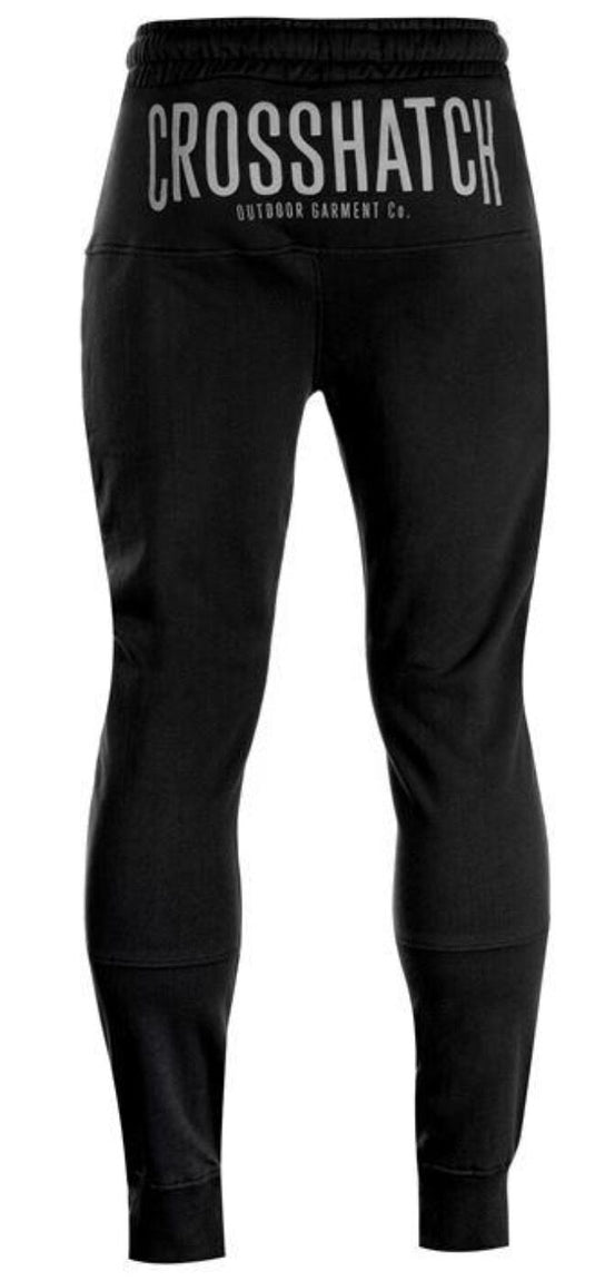 CROSSHATCH Seton  Skinny Track Pants Slim Trousers Cotton Gym Trackies Joggers - Black-2