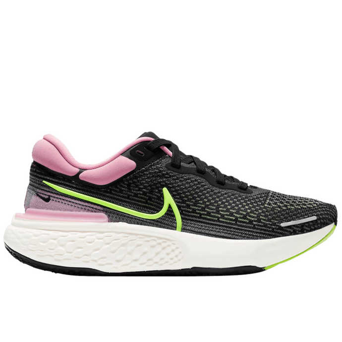 Nike Womens ZoomX Invincible Run Flyknit Running Shoes Runners - Black/Pink-10