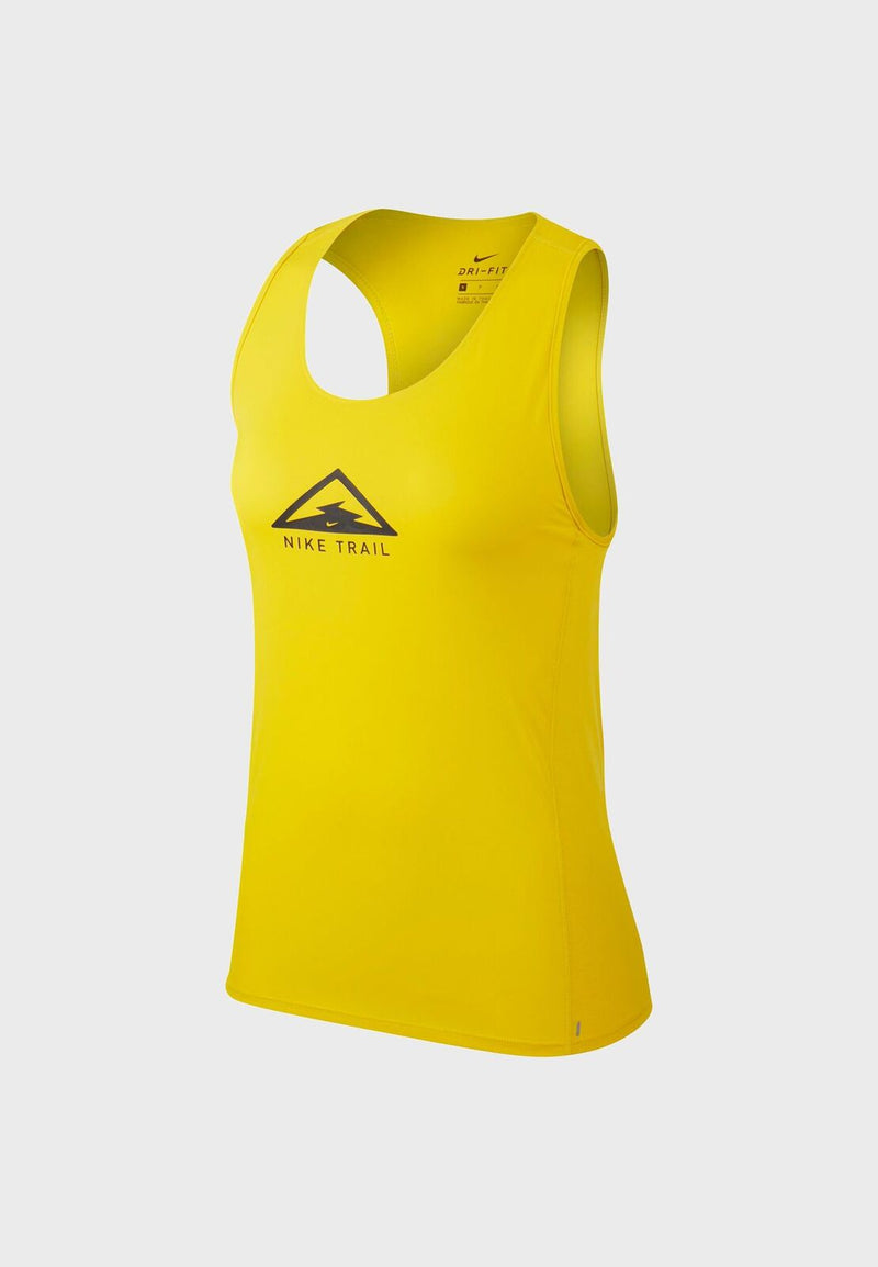 Load image into Gallery viewer, Nike Womens City Sleek Trail Gym Yoga Sports Running Singlet Tank Top - Yellow-4
