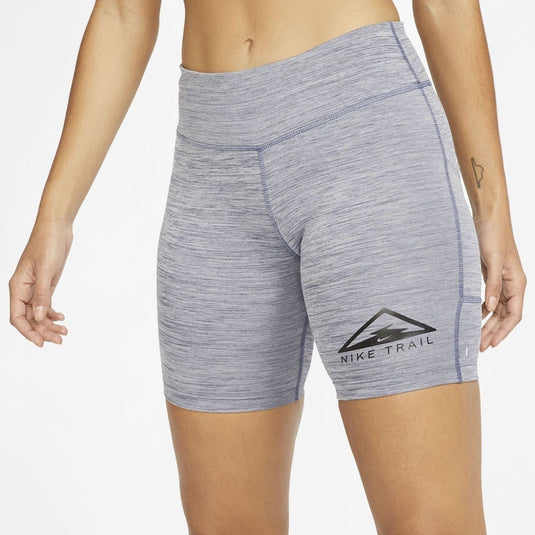 Nike Womens Fast 7' Trail Running Short Tights Gym Yoga Training - Grey-1