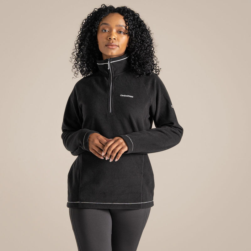 Load image into Gallery viewer, Craghoppers Miska VI Womens Half Zip Fleece Pullover in Black-6
