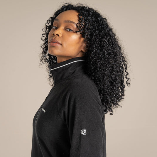 Craghoppers Miska VI Women's Half Zip Fleece Pullover – Black