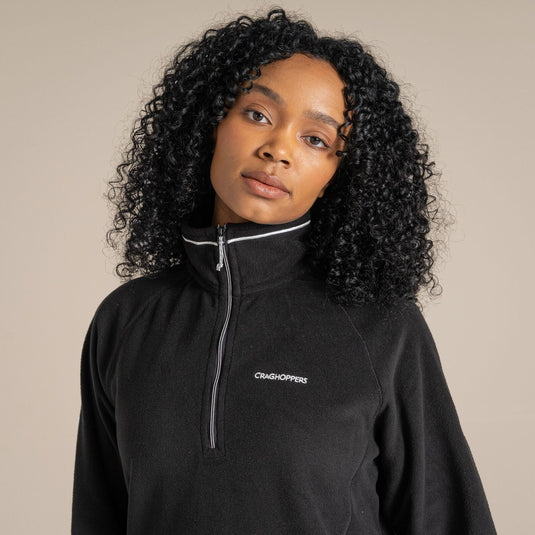 Craghoppers Miska VI Women's Half Zip Fleece Pullover – Black