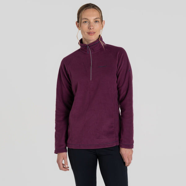 Load image into Gallery viewer, Craghoppers Womens Miska VI Lightweight Warm Microfleece Half Zip Fleece Top in Beet-6
