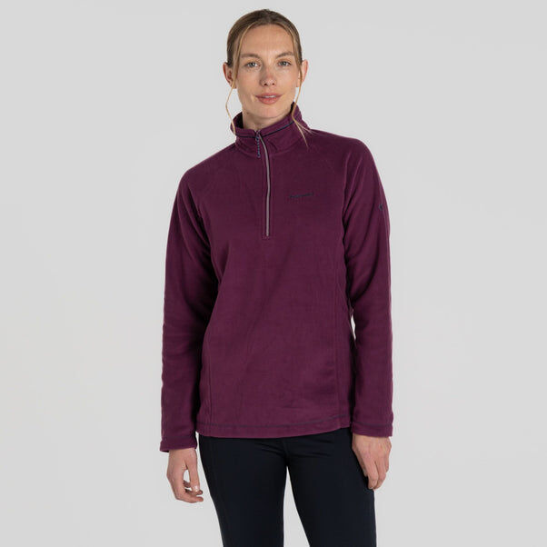 Load image into Gallery viewer, Craghoppers Womens Miska VI Lightweight Warm Microfleece Half Zip Fleece Top in Beet-7
