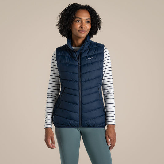 Craghoppers Compresslite IX Womens Gilet ThermoPro Packable Vest in Blue Navy-6