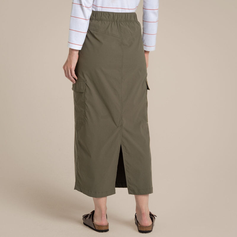 Load image into Gallery viewer, Craghoppers NosiLife Pro Womens Midi Skirt Insect Repellent UPF50+ in Wild Olive-4
