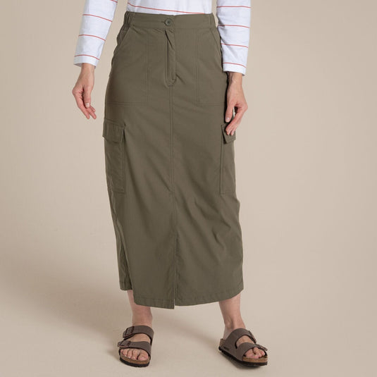 Craghoppers NosiLife Pro Women's Midi Skirt – Insect Repellent | Wild Olive