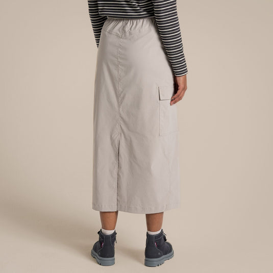 Craghoppers NosiLife Pro Women's Midi Skirt – UPF50+ | Soft Mushroom