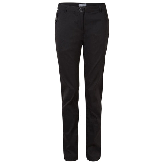 Craghoppers Womens Kiwi Pro II UPF 50+ Water Repellent Stretch Hiking Trousers in Black-0