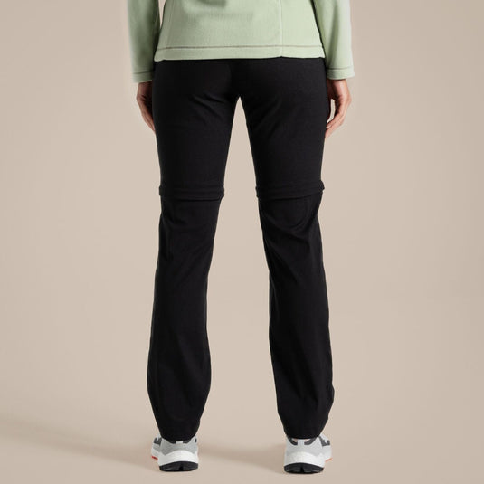 Craghoppers Kiwi Pro II Womens Convertible Trousers (REGULAR) in Black-4