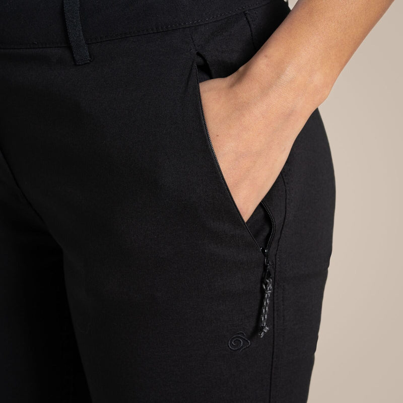 Load image into Gallery viewer, Craghoppers Kiwi Pro II Women's Convertible Trousers – Black | Regular
