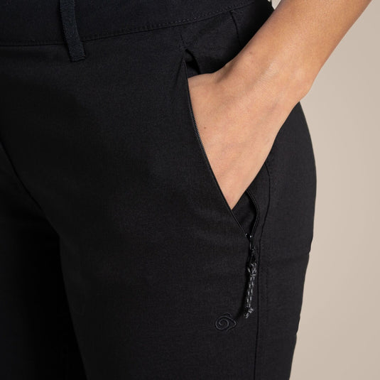 Craghoppers Kiwi Pro II Women's Convertible Trousers – Black | Regular