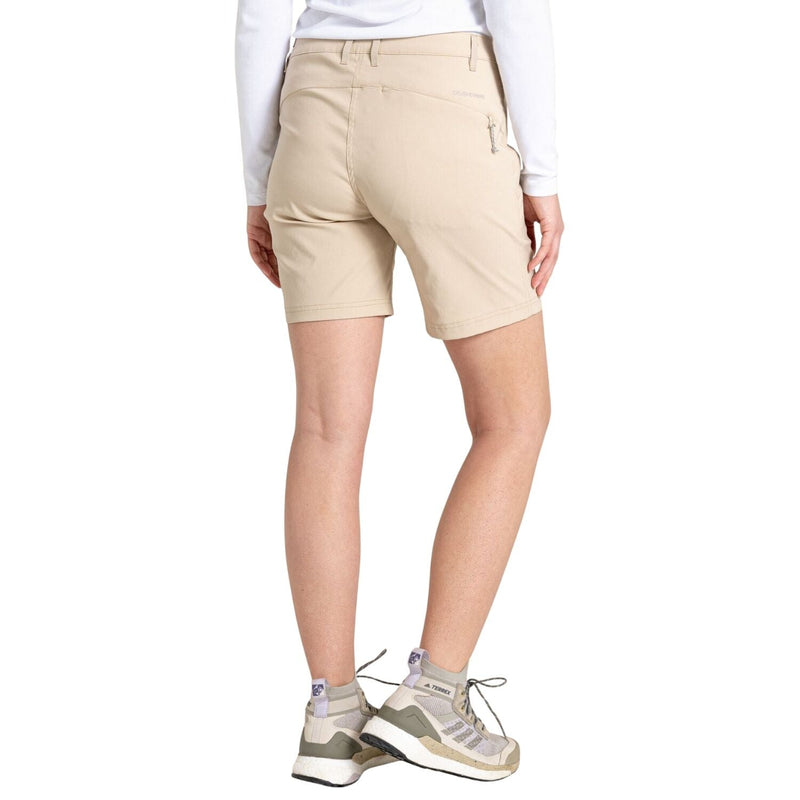 Load image into Gallery viewer, Craghoppers Womens Kiwi Pro II UPF 50+ Water Repellent 7” Stretch Shorts in Desert Sand-4

