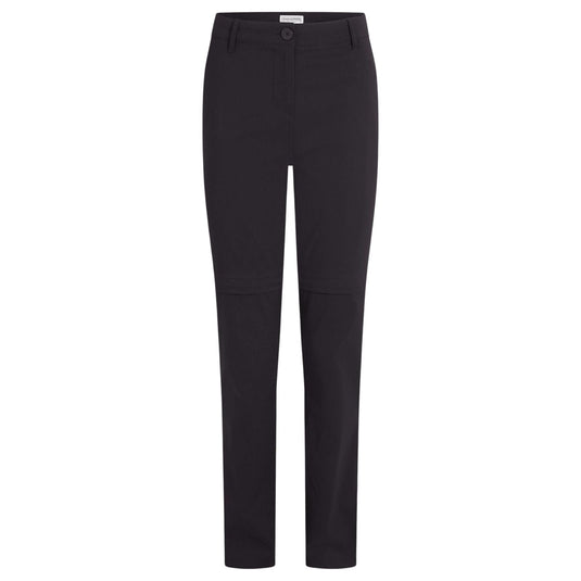 Craghoppers Kiwi Pro III Convertible Womens Trousers (REGULAR) in Black-0