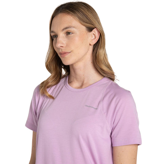 Craghoppers Dynamic Pro Women's Short Sleeve Stretch T-Shirt – Orchid