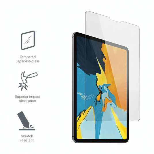 Cygnett OpticShield Tempered Glass Screen Protector iPad Pro 12.9 (3rd–6th Gen) 9H Easy Install in Clear-2
