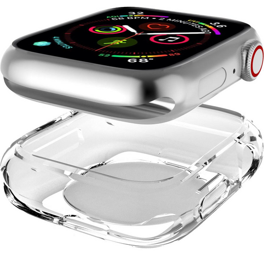 Cygnett AeroFlex Frame Protective Bumper Case for Apple Watch Series 7/8/9 45mm in Clear-4