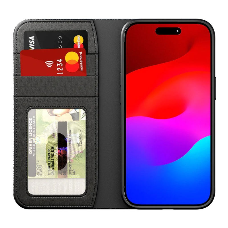 Load image into Gallery viewer, Cygnett UrbanWallet Wallet Phone Case For iPhone 15  Pro - Black-2
