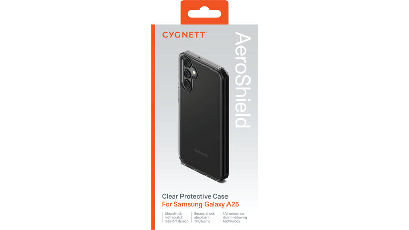 Load image into Gallery viewer, Cygnett AeroShield Case Samsung Galaxy A25 Slim Anti-Yellow TPU Shock Absorbent Cover in Clear-1
