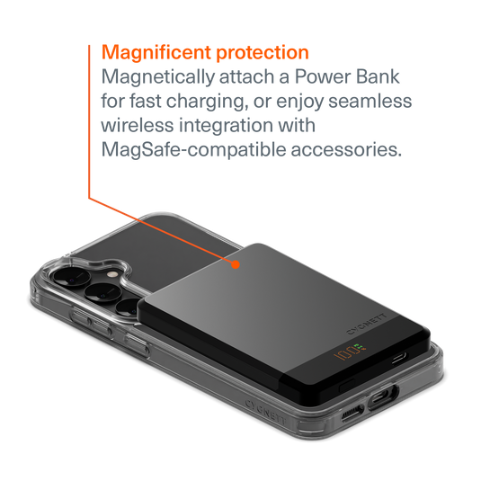 Cygnett EcoMag Magnetic Mobile Phone Case for Samsung Galaxy S25+ in Clear-2