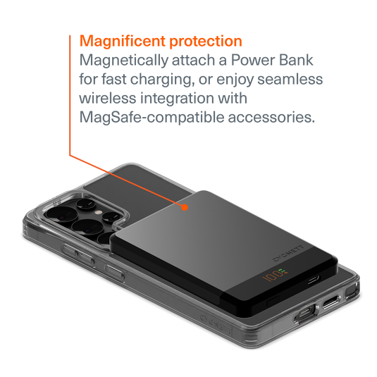 Cygnett EcoMag Mobile Phone Case for Samsung Galaxy S25 Ultra in Clear-3