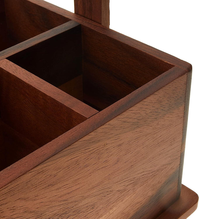 Load image into Gallery viewer, Davis &amp; Waddell Acacia Natural Wood BBQ Barbecue Caddy 27 X22 X12cm-3
