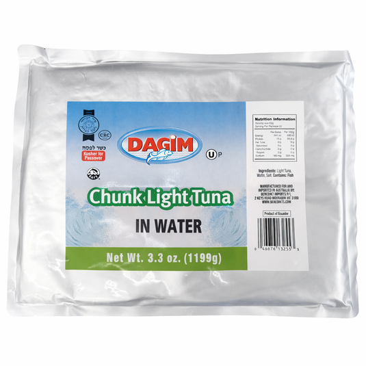 1.2kg DAGIM Chunk Light Kosher Tuna in Water (1 Pouch) - Product of Ecuador-0
